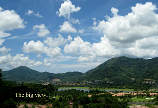 View from the Villas'